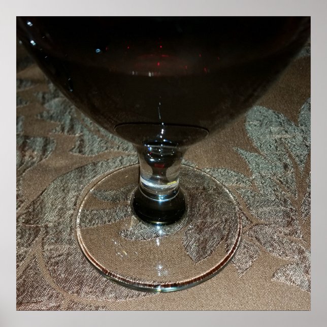 Póster um copo de vinho tinto (Frente)