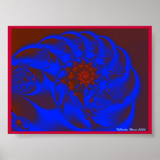 Póster Um Coração Fractal