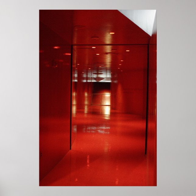 Póster Um corredor muito vermelho (Frente)