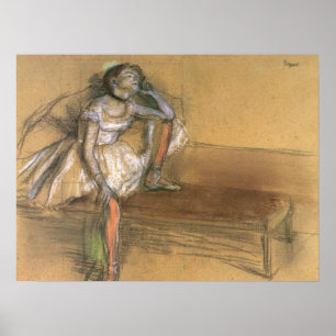 Póster Um Coryphee que descansa por Edgar Degas, balé do