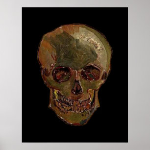 Póster Um crânio por Vincent van Gogh