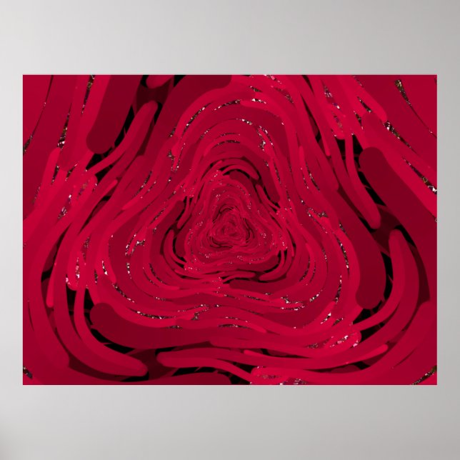 Poster Um desenho manual feito de gradiente vermelho com  (Frente)