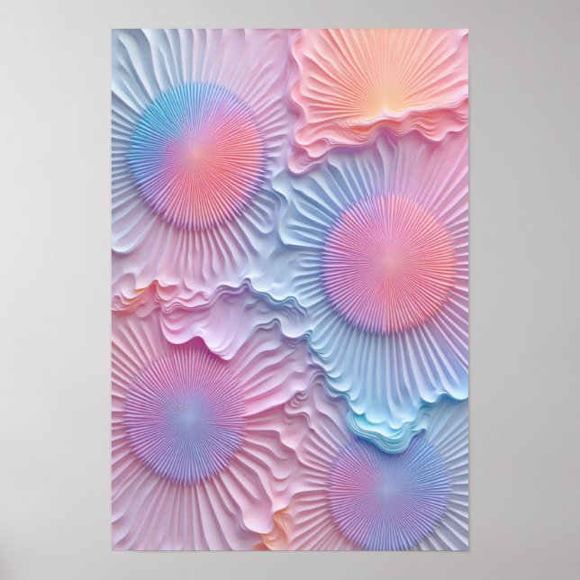 Poster Um design com uma mistura triádica de cores boneca (Frente)