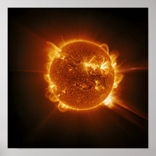 Poster Um design com vista do Sol do espaço