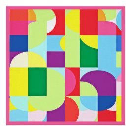 Póster Um Design de arte de Padrões vibrantes