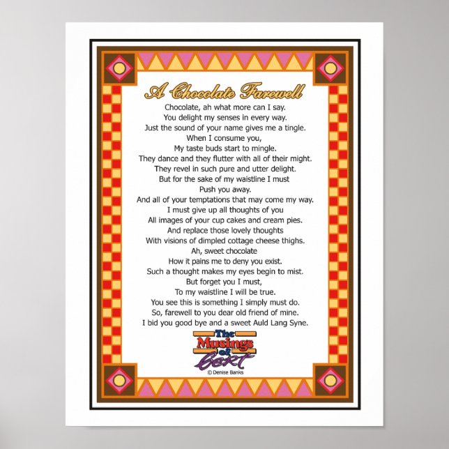 Póster Um despedida de chocolate (Frente)