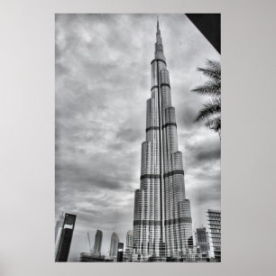 Póster Um dia chuvoso em Burj Khalifa