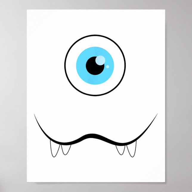 Poster Um Dia de as Bruxas engraçado de Olhar de Olho Mon (Frente)