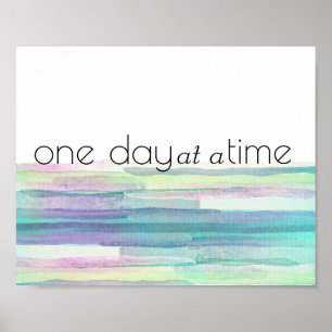 Poster um dia de cada vez, citando motivação em abstrato