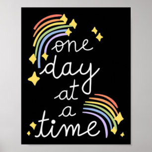 Poster Um dia de cada vez problemas de saúde mental Inspi