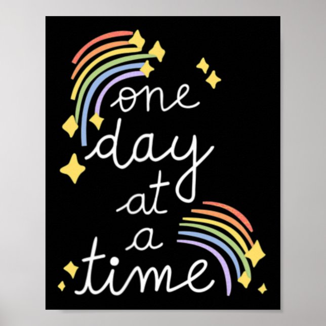 Poster Um dia de cada vez problemas de saúde mental Inspi (Frente)