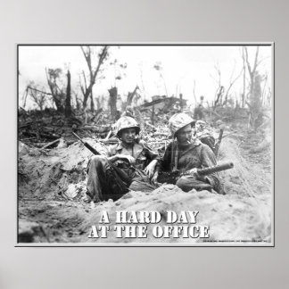 Póster Um dia de Duro no escritório