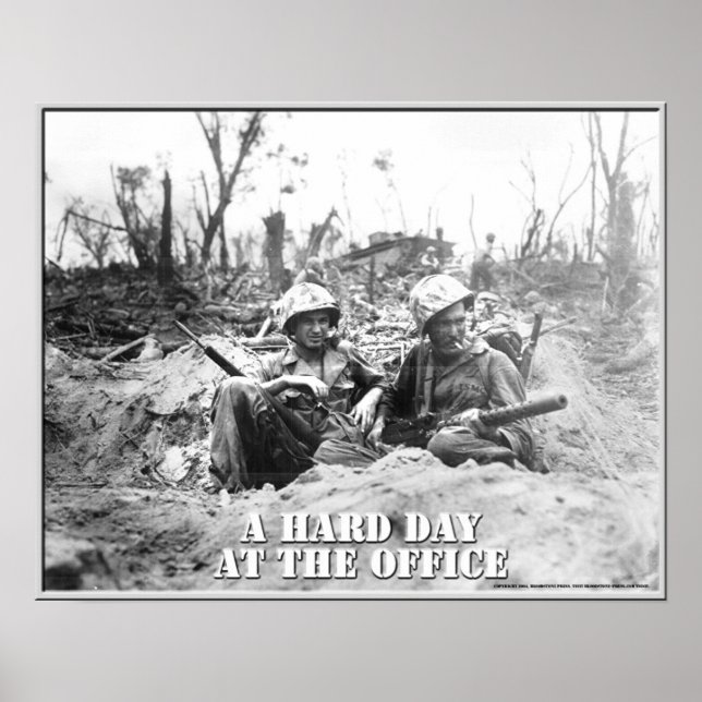 Póster Um dia de Duro no escritório (Frente)