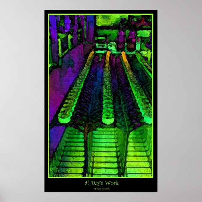 Póster Um dia de trabalho (Frente)