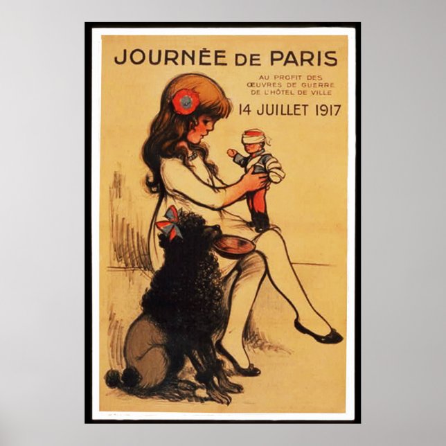 Póster Um dia em Paris (em 23 tamanhos) (Frente)