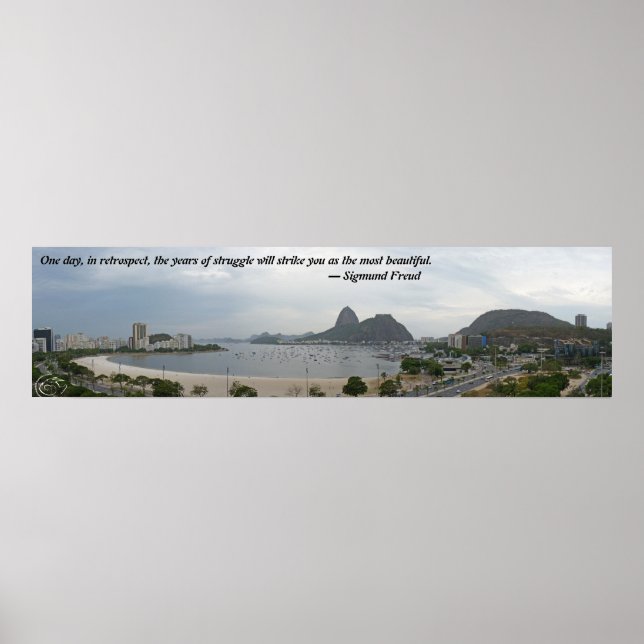 Póster Um dia, em retrospecto, os anos de luta... (Frente)