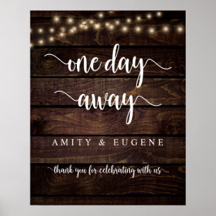 Poster Um dia, Janto de ensaio de casamento Bem-vindo