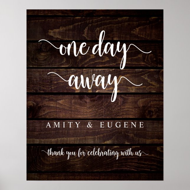 Poster Um dia, Janto de ensaio de casamento Bem-vindo Pos (Frente)