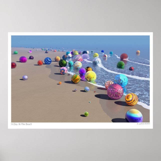 Poster Um Dia Na Praia (Frente)