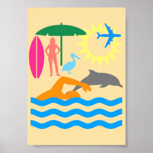 Poster Um dia na praia