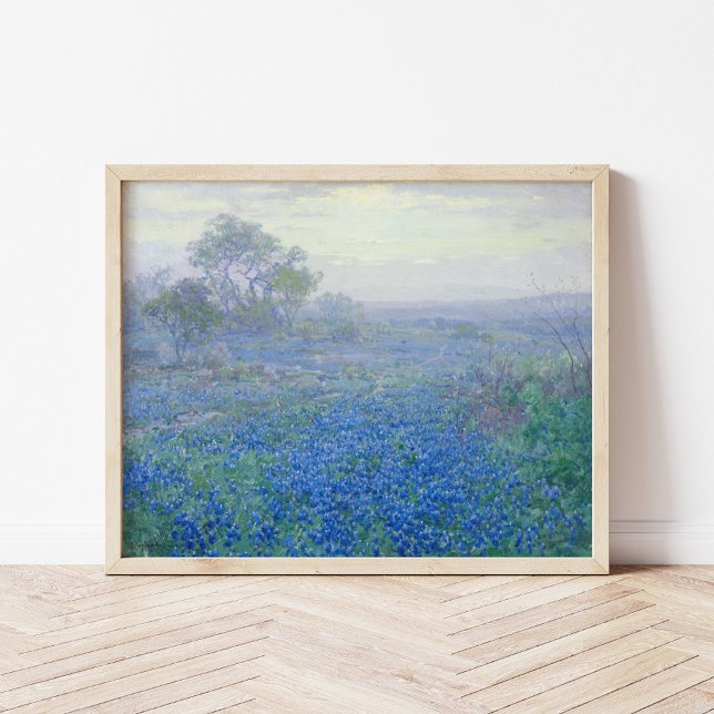 Poster Um dia nublado, Bluebonnets | Julian Onderdonk (Criador carregado)