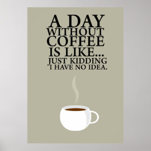Poster UM DIA SEM CAFÉ. (Poster)