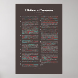 Poster Um Dicionário de Tipografia - Todas as Palavras