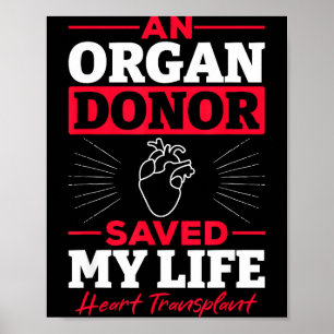 Poster Um Doador de Órgãos Salvou Minha Vida Transplante