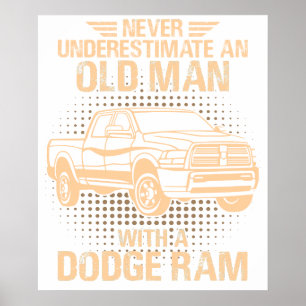 Poster Um Dodge Ram de Homem Velho