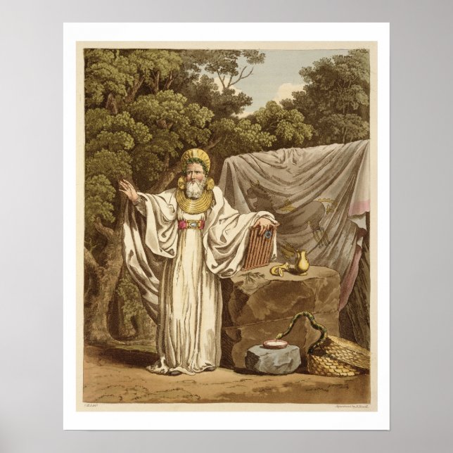 Póster Um Druida Arch em seu Hábito Judicial, gravado por (Frente)