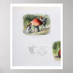 Póster Um duende à procura de uma fada, ilustração 'de