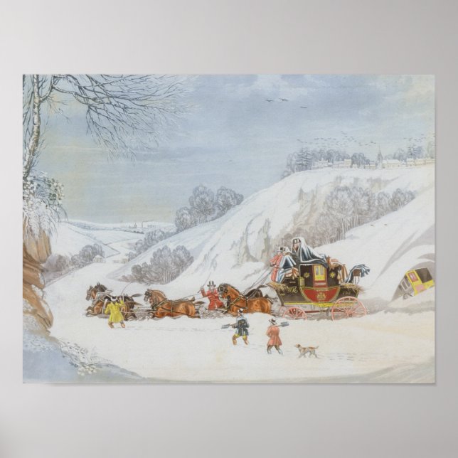 Póster Um e-mail na neve profunda (Frente)