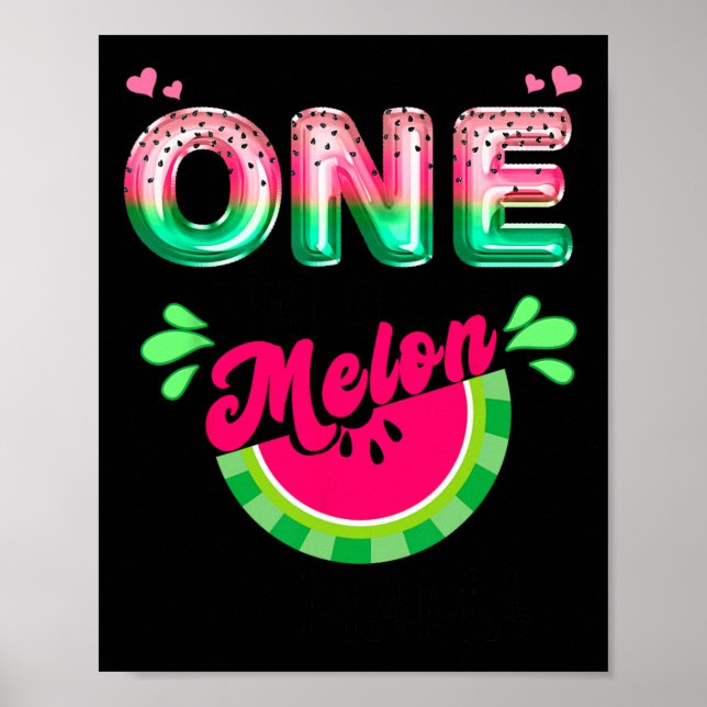 Poster Um Em Um Grupo De Aniversário Da Melon Mãe (Frente)