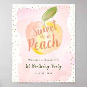 Poster Um em um Sinal de Boas-vindas de Aniversário da Me