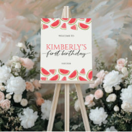 Poster Um Em Um Sinal De Boas-Vindas De Aniversário De Me