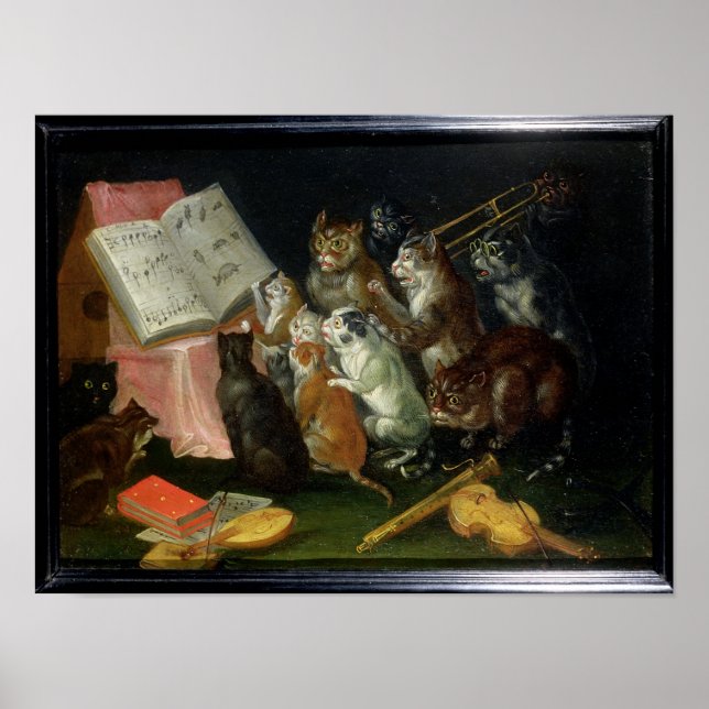 Poster Um Encontro Musical de Gatos (Frente)