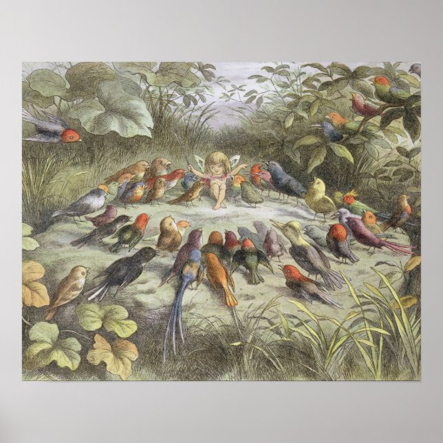 Póster Um ensaio em terra de fadas, ilustração de "Em F (Frente)