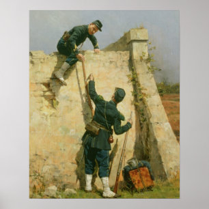 Póster Um escape rápido (óleo no painel)