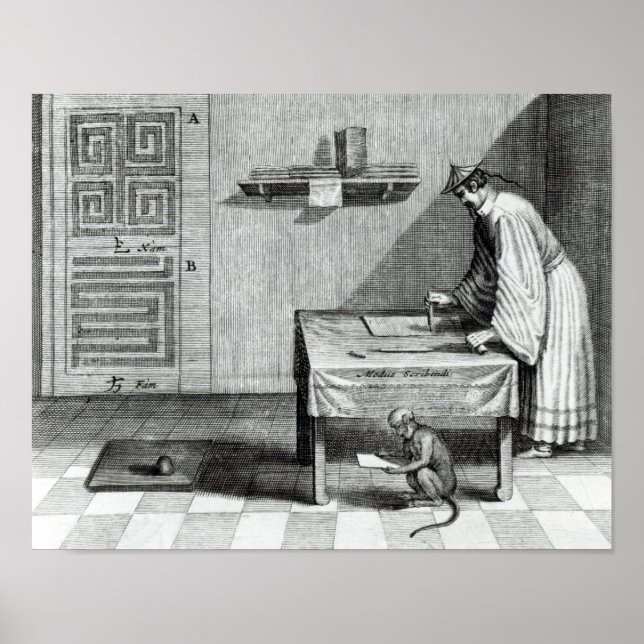 Póster Um Escriba Chinês (Frente)