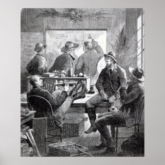 Poster Um Escritório do Kansas Land (Frente)