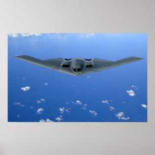 Póster Um espírito B-2 sobe através do céu