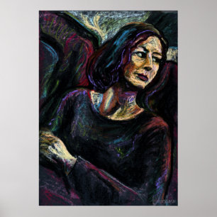 Póster Um Estranho Absoluto - uma pintura de pastel de pe