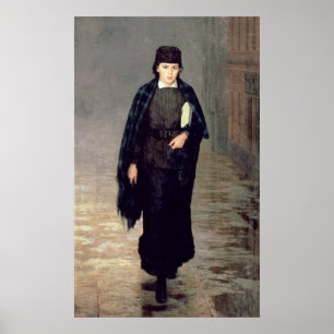 Póster Um estudante, 1883