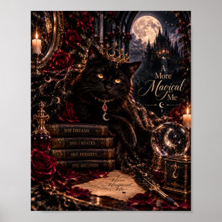 Poster Um Eu Mais Mágico | Arte de Parede Gato Preto Góti