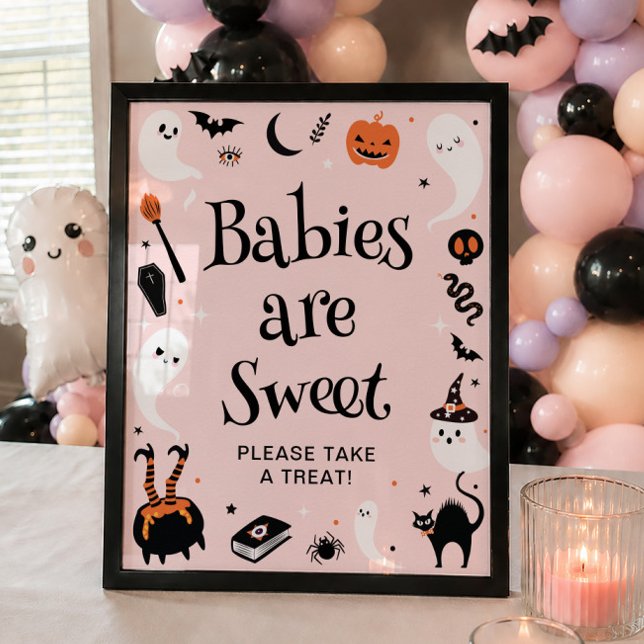 Poster Um Favorzinho de Halloween para Churrasco de Bebê  (Criador carregado)