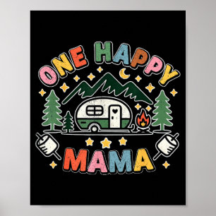 Poster Um Feliz Aniversário de Acampamento da Primeira Ma