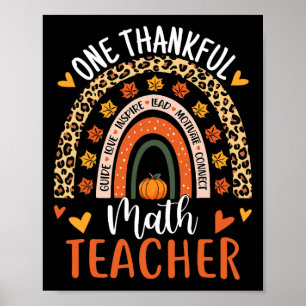 Poster Um Feliz Professor De Matemática Engraçado Ação De
