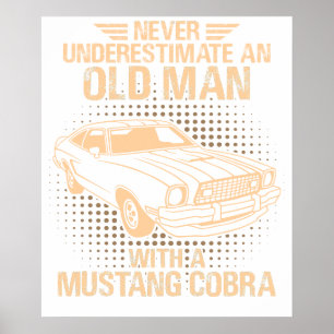 Poster Um Ford Mustang 1977 Cobra Velho