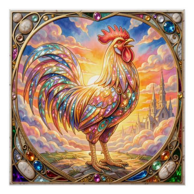 Póster Um galo etéreo (Frente)