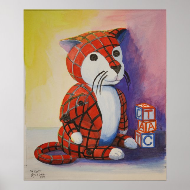 Póster Um gato (Frente)